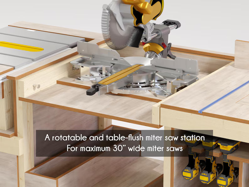 Professional Workbench Building Plan Instant Download