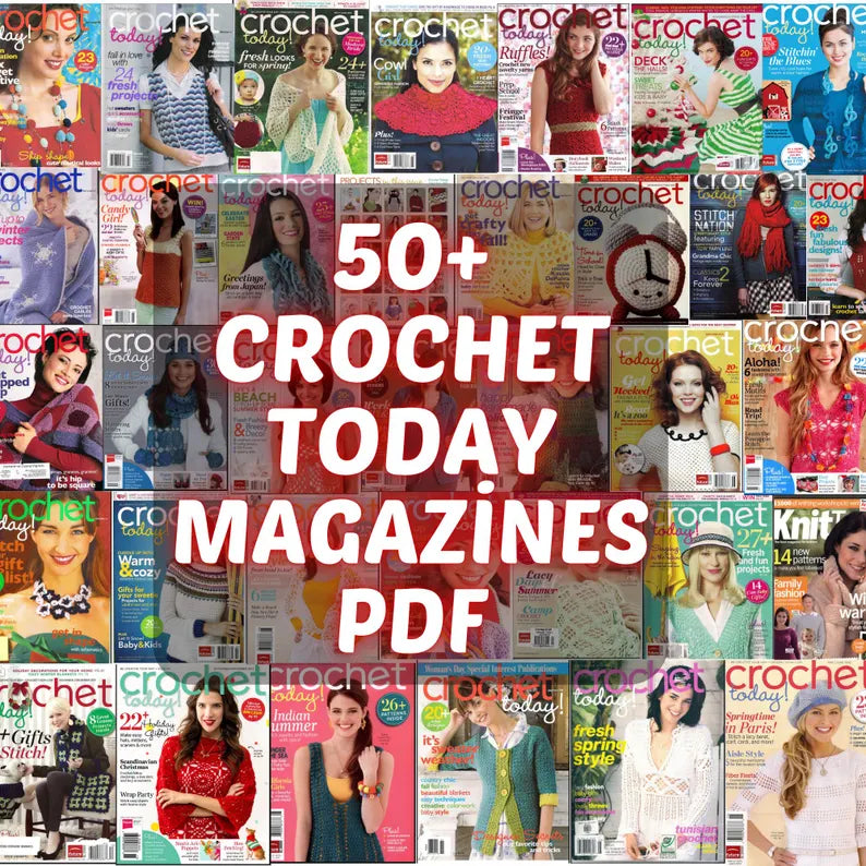 1500+ Digital Crochet Pattern Bundle