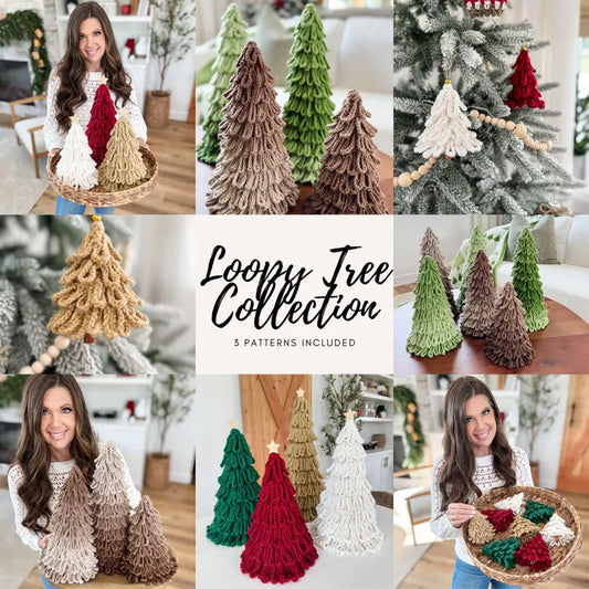 Loopy Tree Crochet Set :3 Beautiful Designs