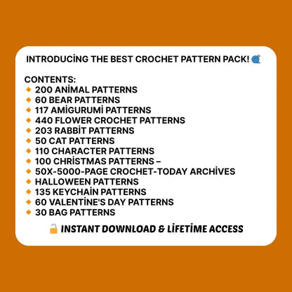 1500+ Digital Crochet Pattern Bundle