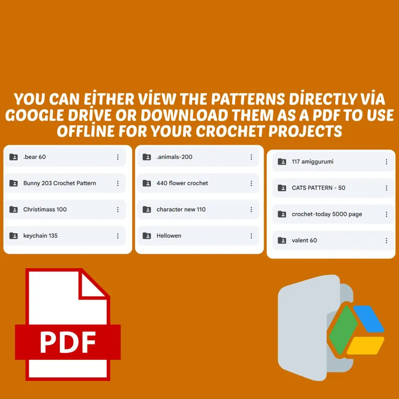 1500+ Digital Crochet Pattern Bundle